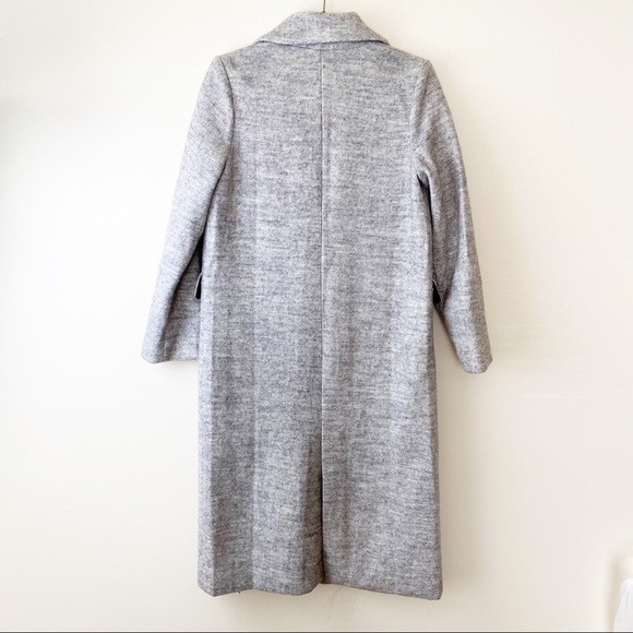 Moussy Single Breasted Gray Cotton Coat Size 3/Large - Picture 2 of 6